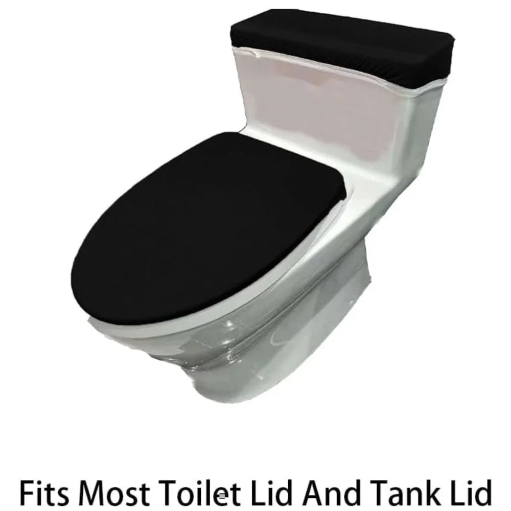 Memory Foam Bathroom Rug Set And Toilet Lid and Tank - 3 Piece